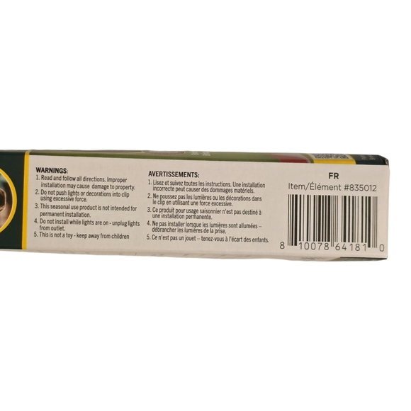 New 12ct ProDec Outdoor Lighting Sticky Hooks Adhesive String Light Clips Hook - Picture 3 of 6